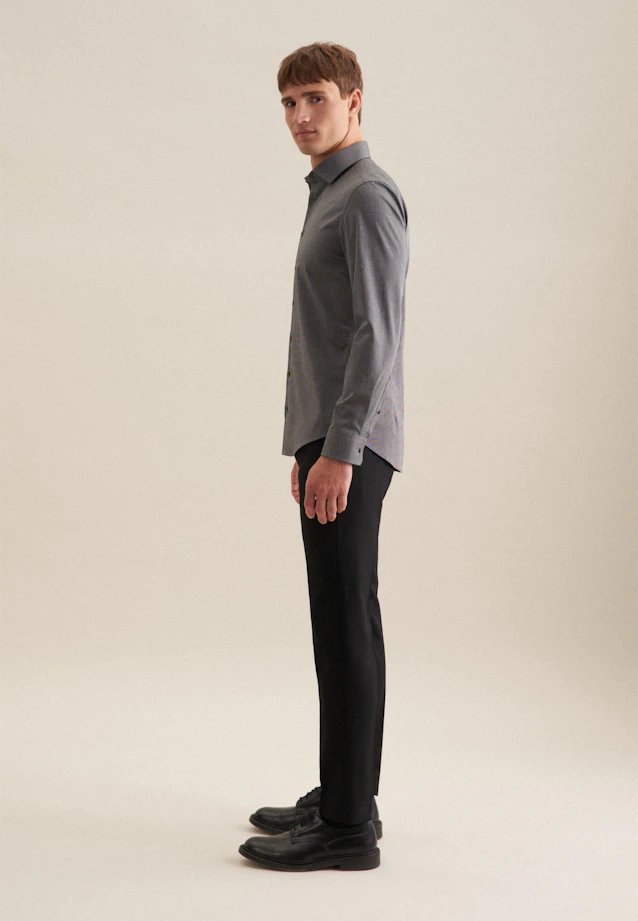 Slim Business shirt Uni in Grey |  Seidensticker Onlineshop