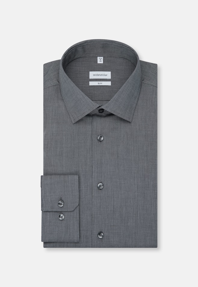 Slim Business Hemd Uni in Grau | Seidensticker Onlineshop