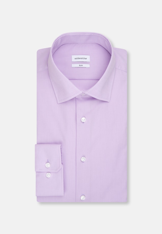Slim Business Hemd Uni in Lila |  Seidensticker Onlineshop