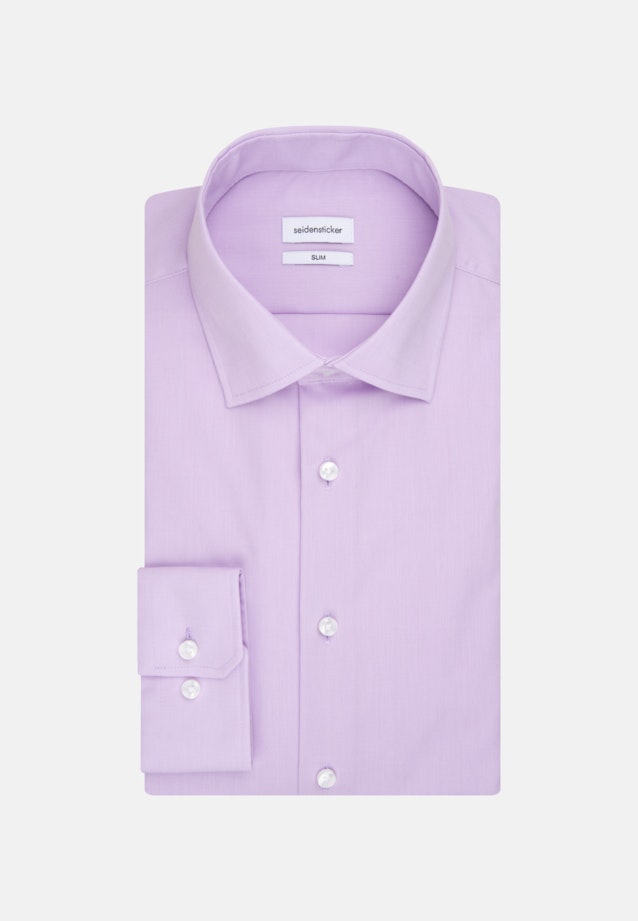 Non-iron Fil a fil Business Shirt in Slim with Kent-Collar in Purple |  Seidensticker Onlineshop