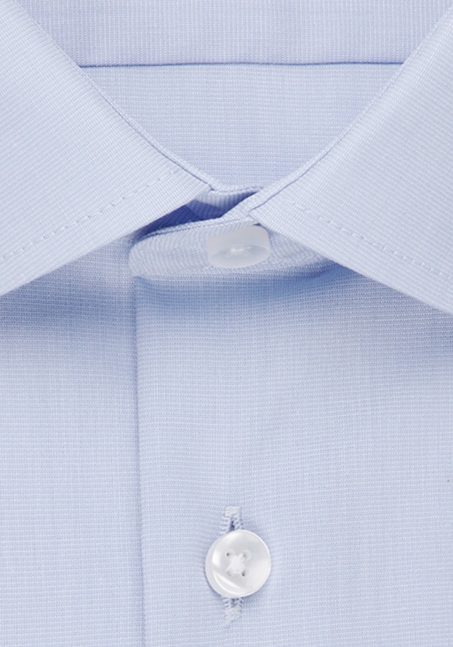 Non-iron Fil a fil Business overhemd in Slim with Kentkraag in Lichtblauw |  Seidensticker Onlineshop