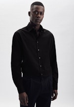 Chemise Business Shaped Popeline Col Kent in Noir |  Seidensticker Onlineshop