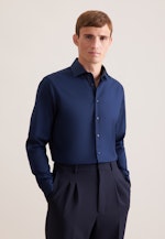 Shaped Chemise d'affaires Uni in Bleu Foncé |  Seidensticker Onlineshop