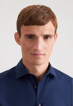 Shaped Business shirt Uni in Dark Blue |  Seidensticker Onlineshop