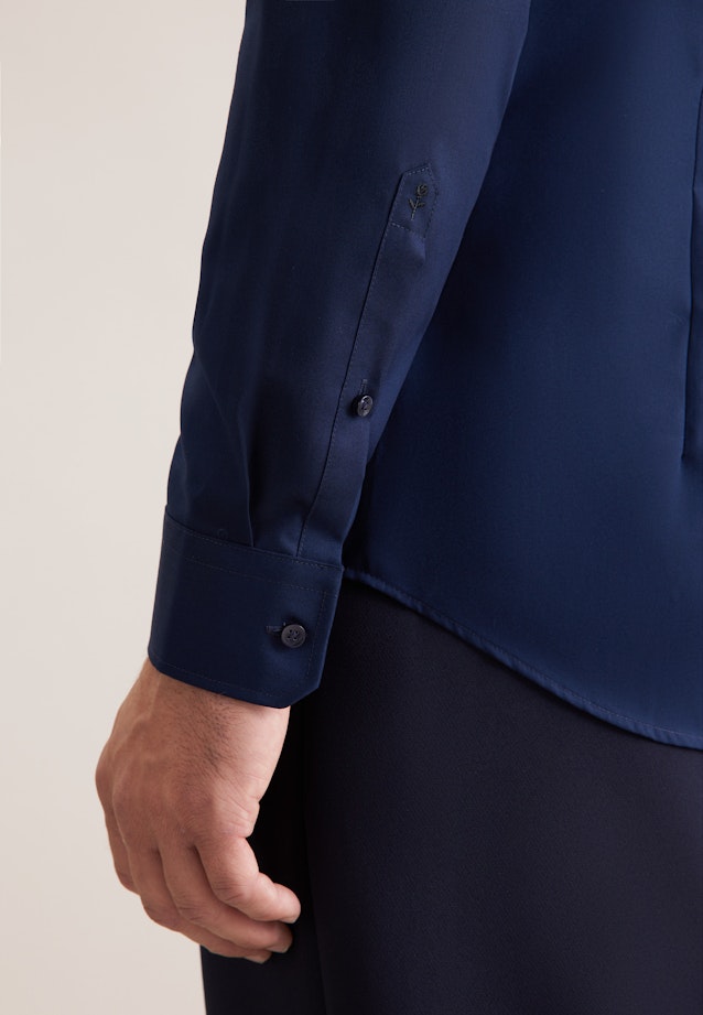 Shaped Business Hemd Uni in Dunkelblau |  Seidensticker Onlineshop