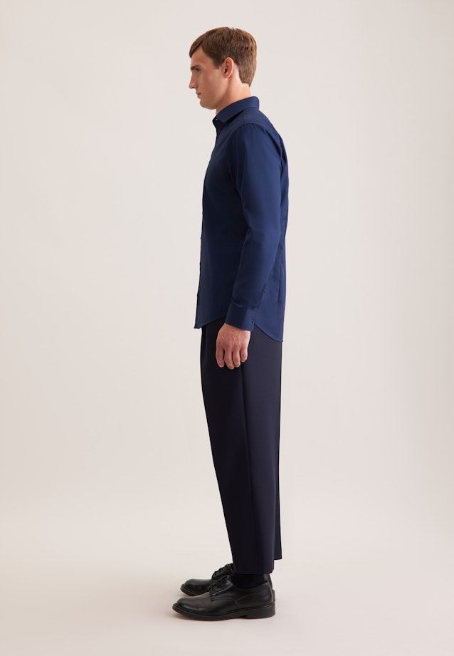 Shaped Business Hemd Uni in Dunkelblau |  Seidensticker Onlineshop