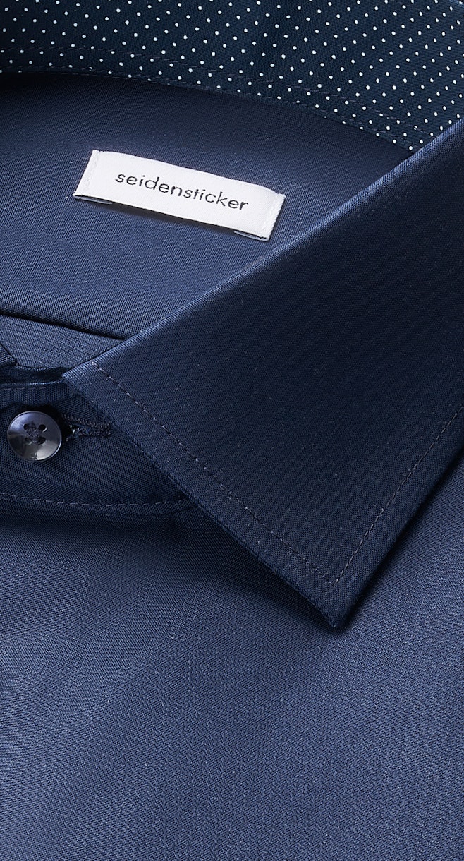 Shaped Business Hemd Uni in Dunkelblau | Seidensticker Onlineshop
