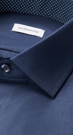 Shaped Business Hemd Uni in Dunkelblau |  Seidensticker Onlineshop