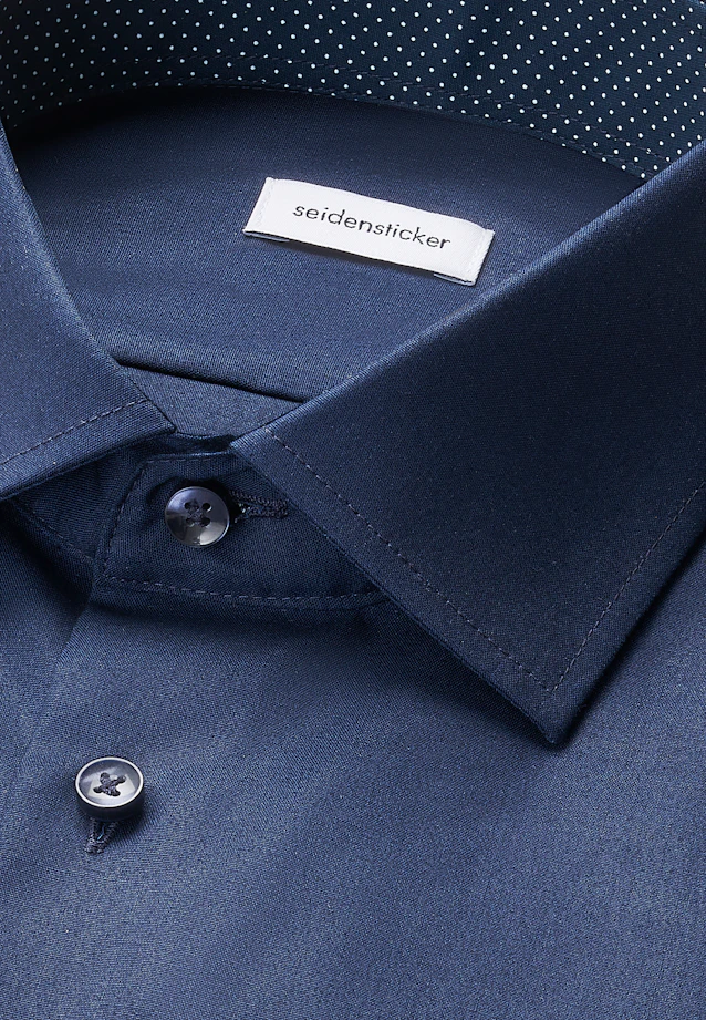 Shaped Business shirt Uni in Dark Blue |  Seidensticker Onlineshop