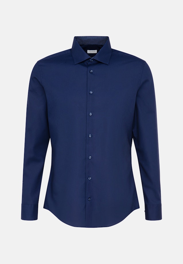 Shaped Business Hemd Uni in Dunkelblau |  Seidensticker Onlineshop