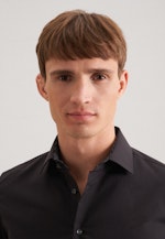 Shaped Business Hemd Uni in Schwarz |  Seidensticker Onlineshop