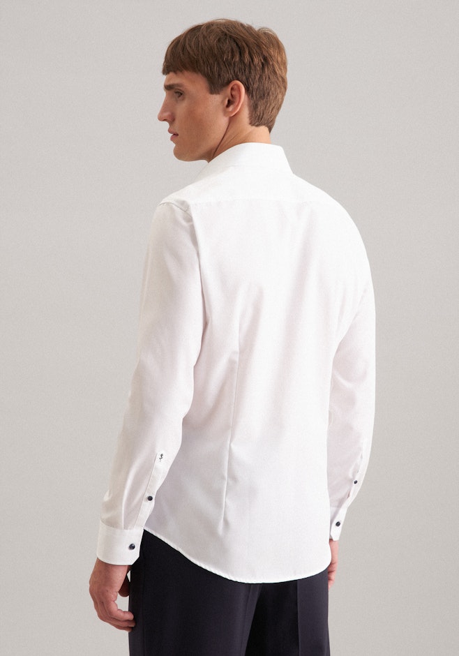Shaped Business shirt Uni in White | Seidensticker online shop
