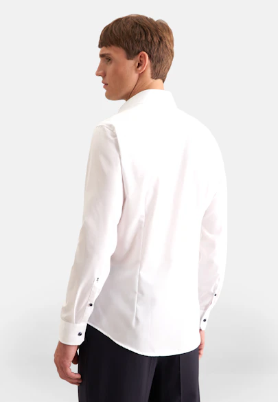 Shaped Business shirt Uni in White |  Seidensticker Onlineshop