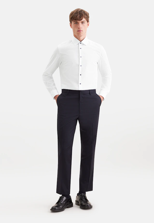 Shaped Business shirt Uni in White |  Seidensticker Onlineshop