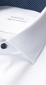 Shaped Business Hemd Uni in Weiß |  Seidensticker Onlineshop