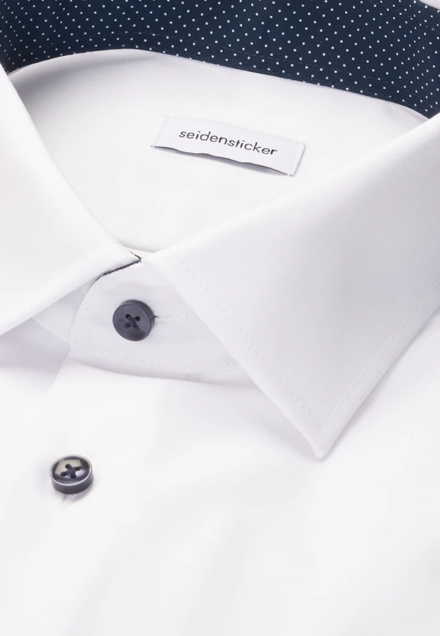 Shaped Business shirt Uni in White |  Seidensticker Onlineshop
