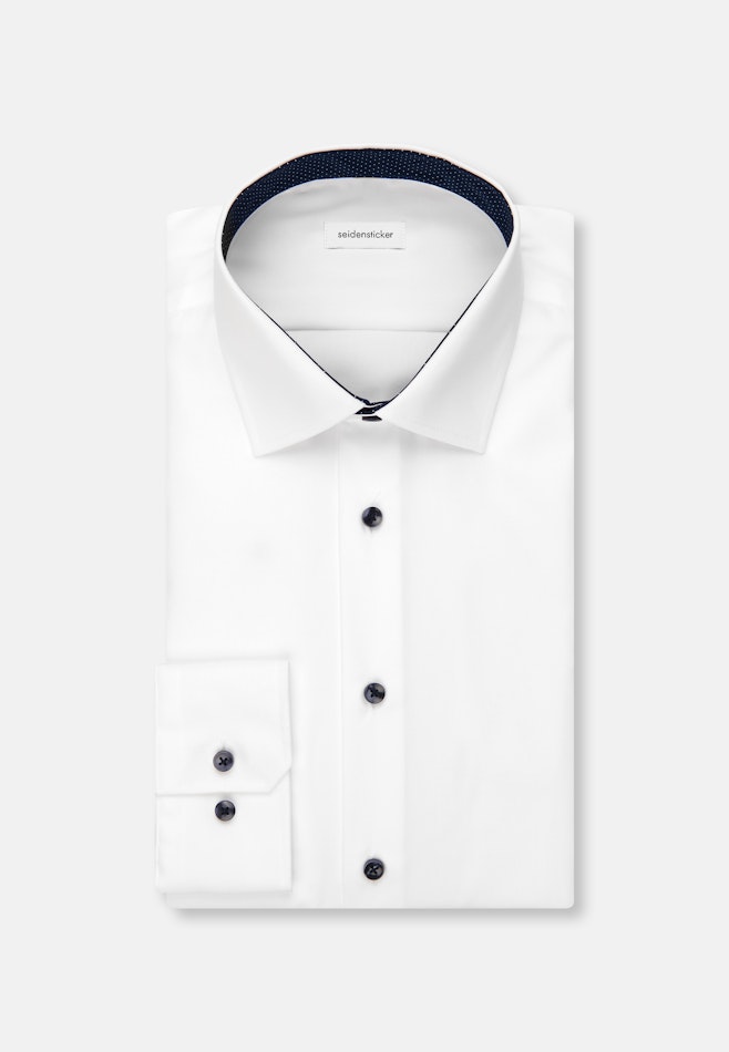 Shaped Chemise d'affaires Uni dans Blanc | Boutique en ligne Seidensticker