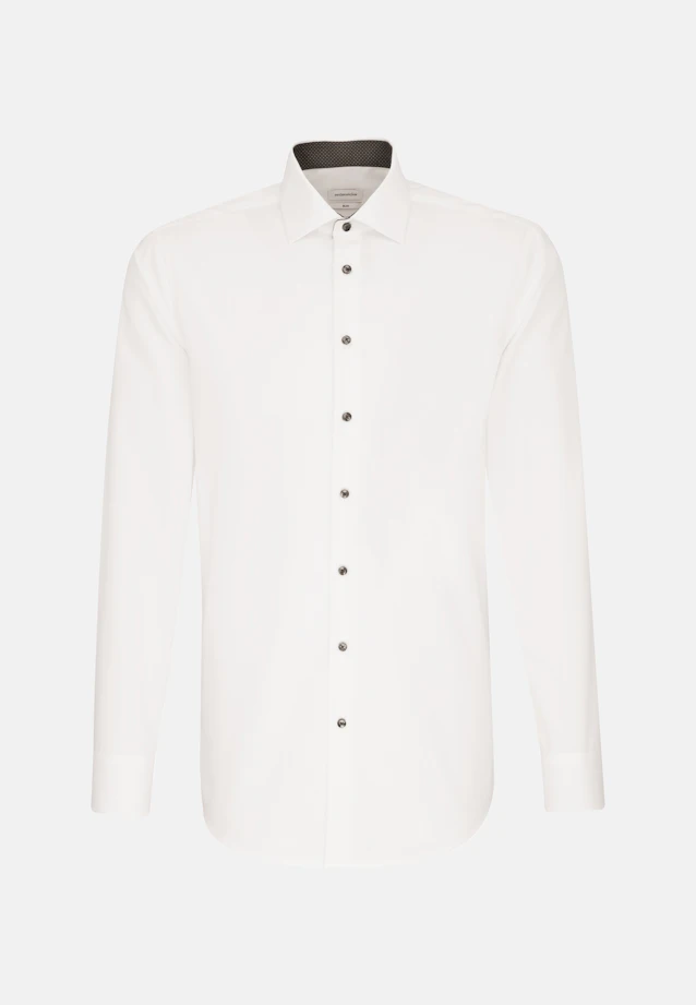 Shaped Business shirt Uni in White |  Seidensticker Onlineshop
