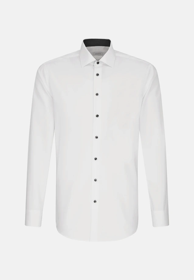 Shaped Business shirt Uni in White |  Seidensticker Onlineshop