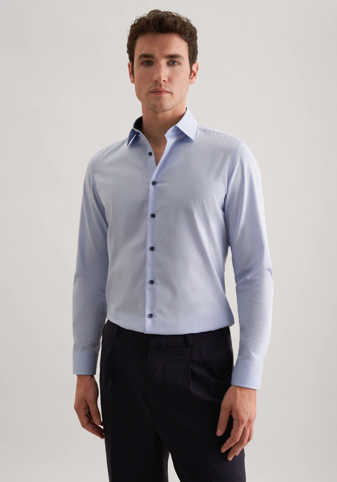 Shaped Business Hemd Uni in Hellblau | Seidensticker Onlineshop