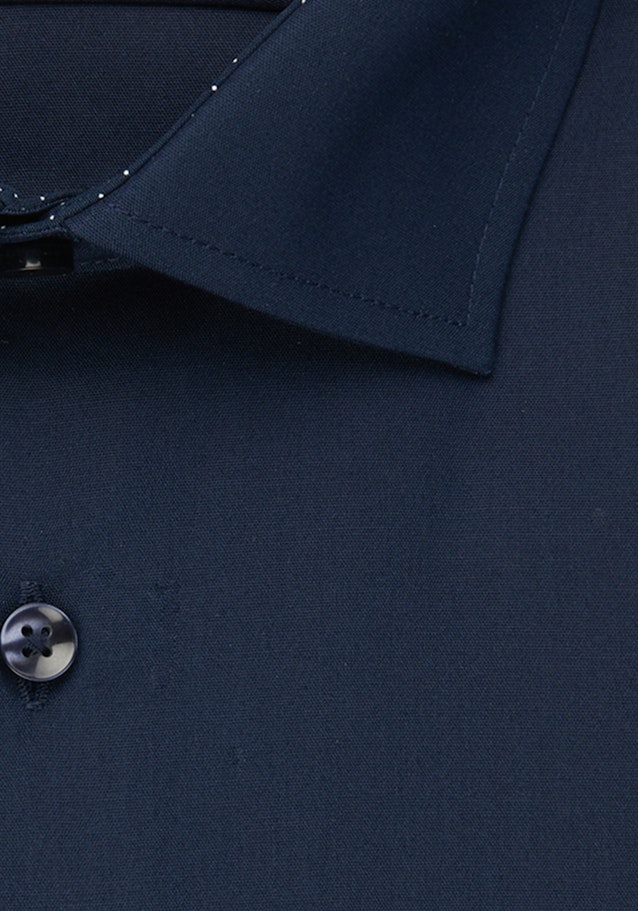 Non-iron Popeline Business overhemd in Shaped with Kentkraag in Donkerblauw |  Seidensticker Onlineshop