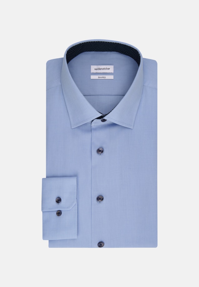 Chemise Business Shaped Popeline Col Kent in Bleu Clair |  Seidensticker Onlineshop