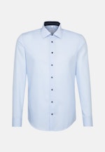 Chemise Business Shaped Popeline Col Kent in Bleu moyen |  Seidensticker Onlineshop