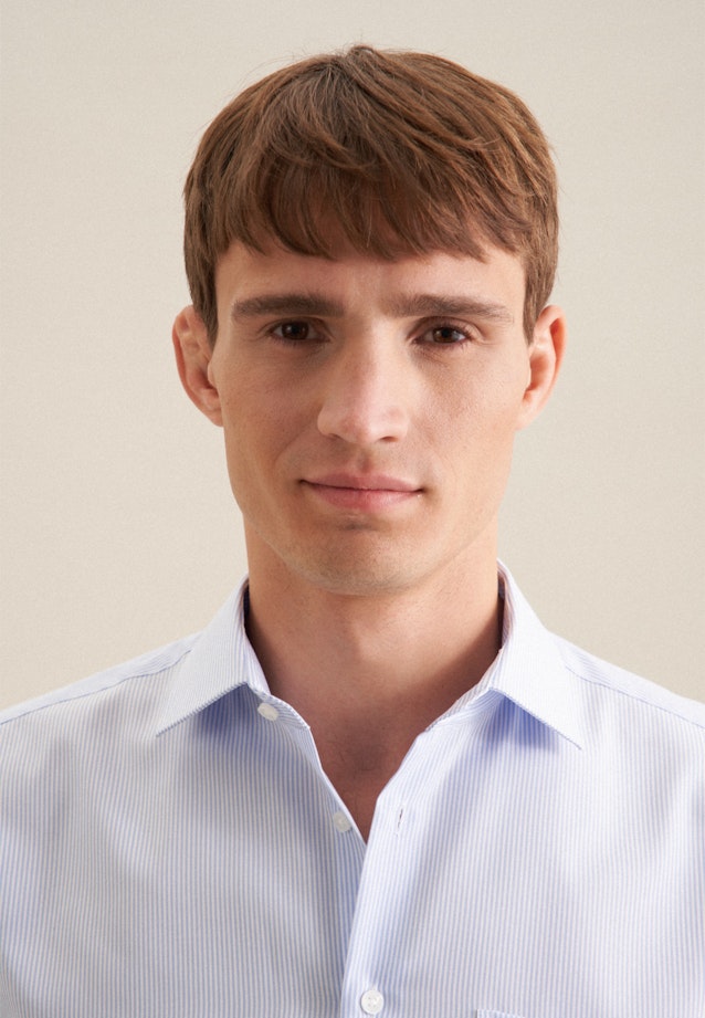 Regular Business shirt Stripes in Light Blue |  Seidensticker Onlineshop