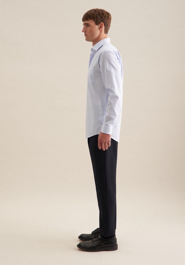 Regular Chemise d'affaires Rayures in Bleu Clair | Seidensticker Onlineshop