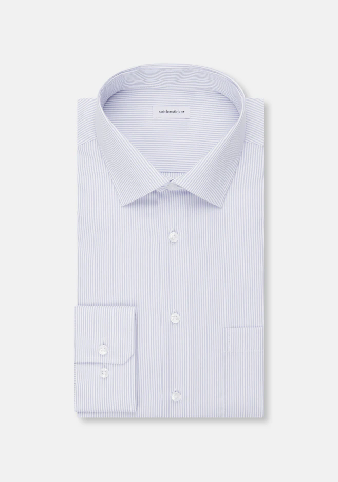 Regular Chemise d'affaires Rayures dans Bleu Clair | Boutique en ligne Seidensticker