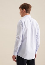 Non-iron Poplin Business Shirt in Regular with Kent-Collar in Light Blue |  Seidensticker Onlineshop