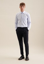 Non-iron Poplin Business Shirt in Regular with Kent-Collar in Light Blue |  Seidensticker Onlineshop