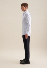 Non-iron Poplin Business Shirt in Regular with Kent-Collar in Light Blue |  Seidensticker Onlineshop