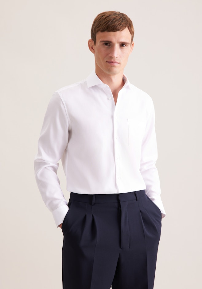 Regular Business Hemd Uni in Weiß | Seidensticker Onlineshop