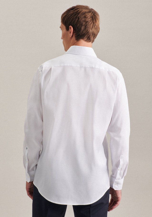 Regular Chemise d'affaires Uni in Blanc | Seidensticker Onlineshop