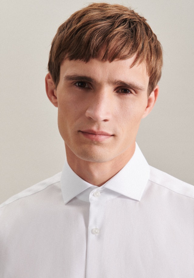 Regular Chemise d'affaires Uni in Blanc | Seidensticker Onlineshop