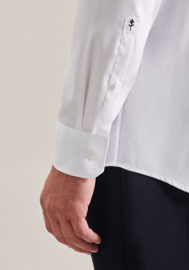 Regular Chemise d'affaires Uni in Blanc | Seidensticker Onlineshop