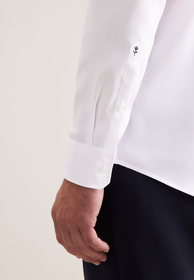Regular Chemise d'affaires Uni in Blanc |  Seidensticker Onlineshop