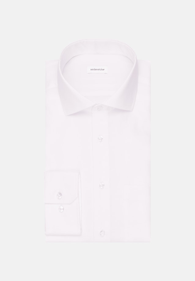 Regular Chemise d'affaires Uni in Blanc |  Seidensticker Onlineshop