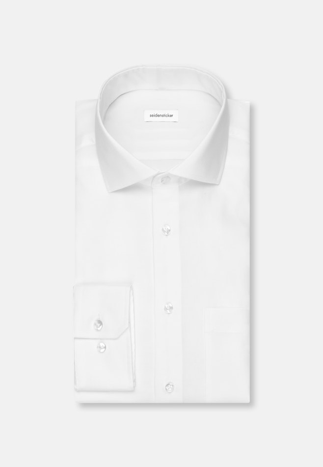 Regular Chemise d'affaires Uni dans Blanc | Boutique en ligne Seidensticker