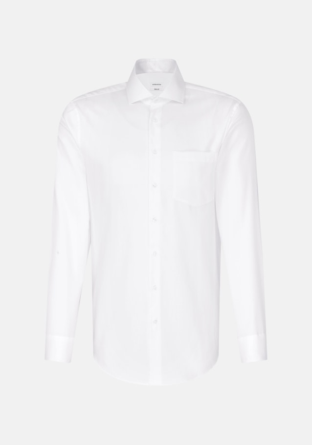 Regular Chemise d'affaires Uni in Blanc | Seidensticker Onlineshop