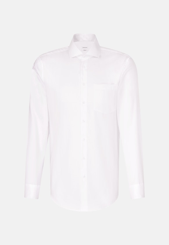 Regular Chemise d'affaires Uni in Blanc |  Seidensticker Onlineshop