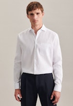 Non-iron Oxford shirt in Regular with Kent-Collar in White |  Seidensticker Onlineshop