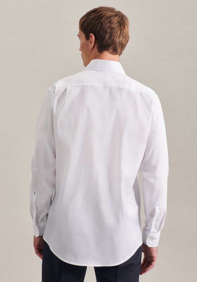 Non-iron Oxford shirt in Regular with Kent-Collar in White | Seidensticker Onlineshop