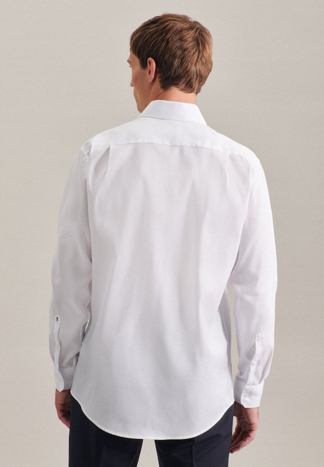 Non-iron Oxford shirt in Regular with Kent-Collar in White |  Seidensticker Onlineshop