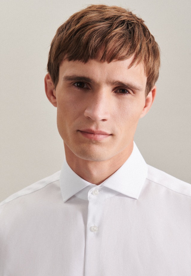 Non-iron Oxford shirt in Regular with Kent-Collar in White |  Seidensticker Onlineshop