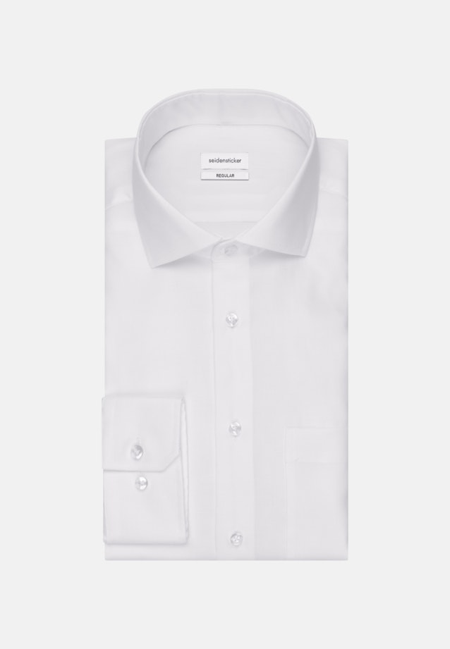Non-iron Oxford shirt in Regular with Kent-Collar in White |  Seidensticker Onlineshop