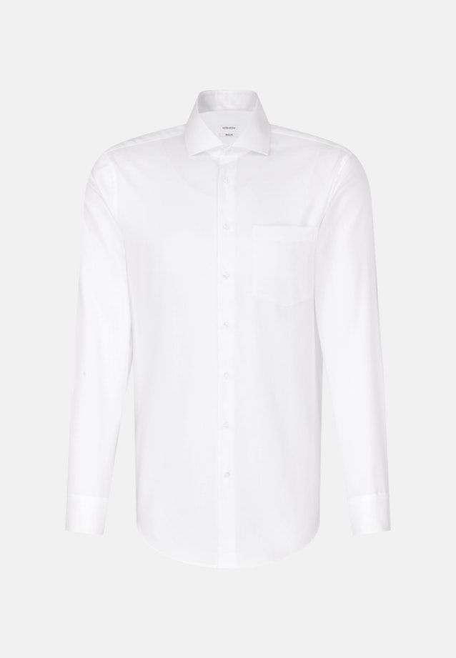 Non-iron Oxford shirt in Regular with Kent-Collar in White |  Seidensticker Onlineshop