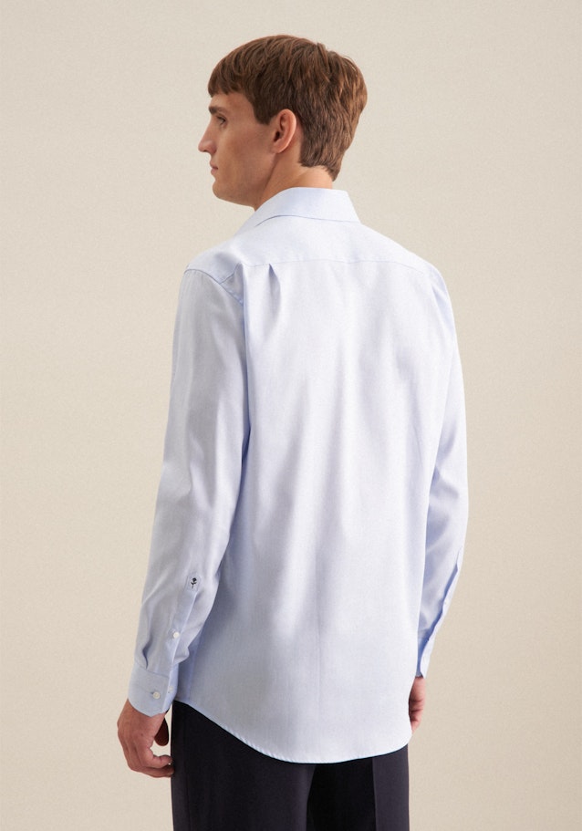 Regular Chemise d'affaires Uni in Bleu Clair | Seidensticker Onlineshop