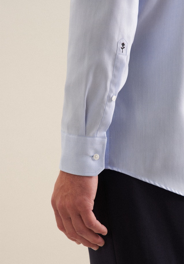 Regular Chemise d'affaires Uni in Bleu Clair | Seidensticker Onlineshop